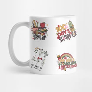 Colorful 100th Day Stickers Pack Mug